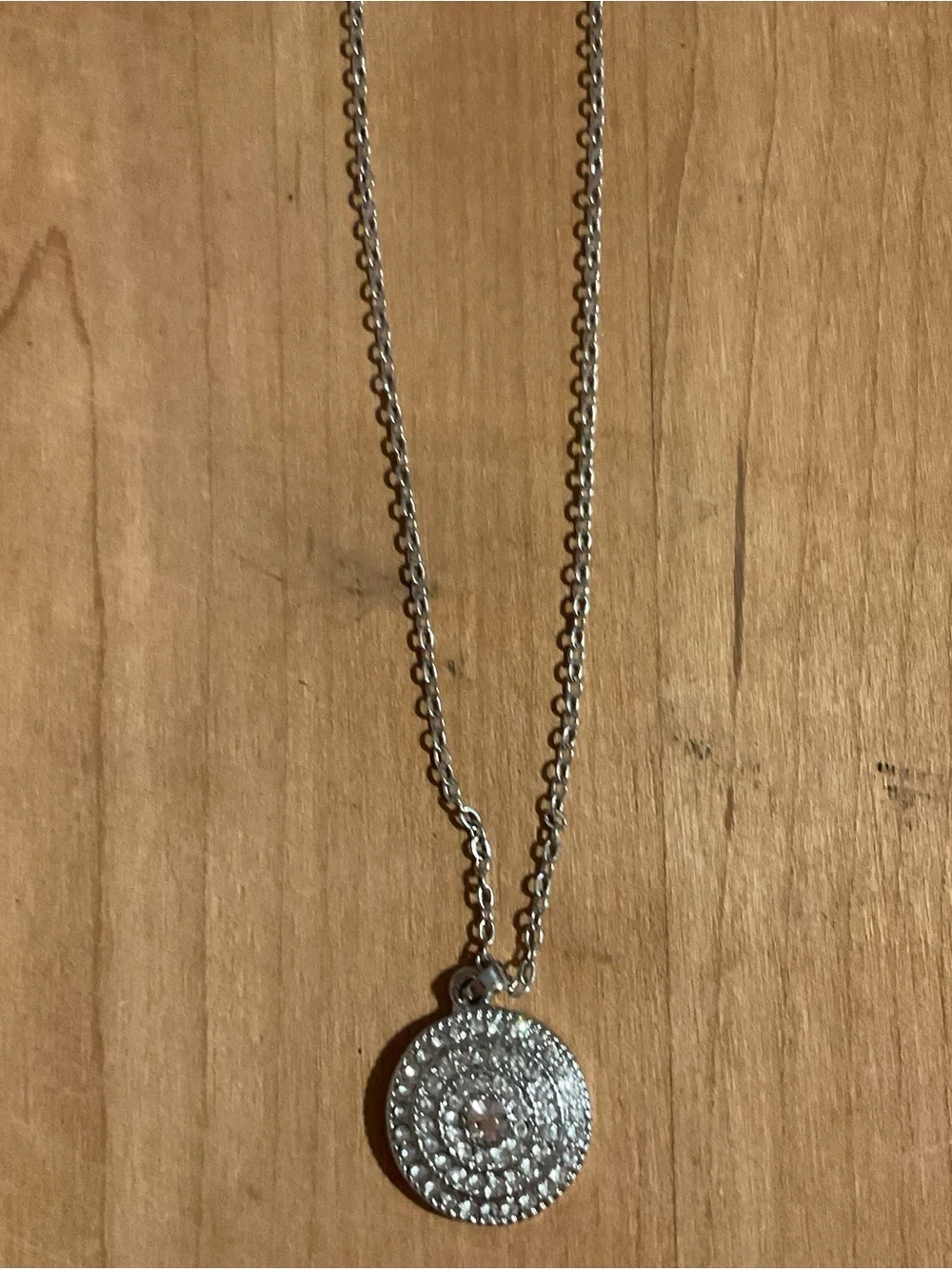 Ellen Tracy Silver-Tone Watch, Bracelet & Pendant Necklace Set